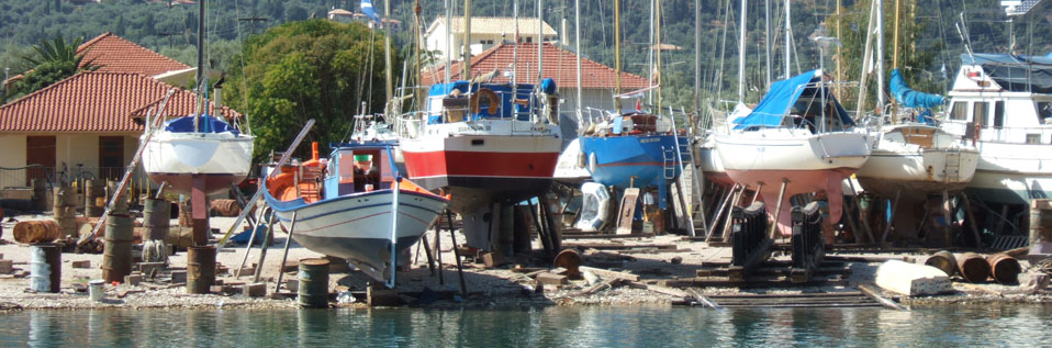 Vliho Bay boatyard, Levkas, Ionian